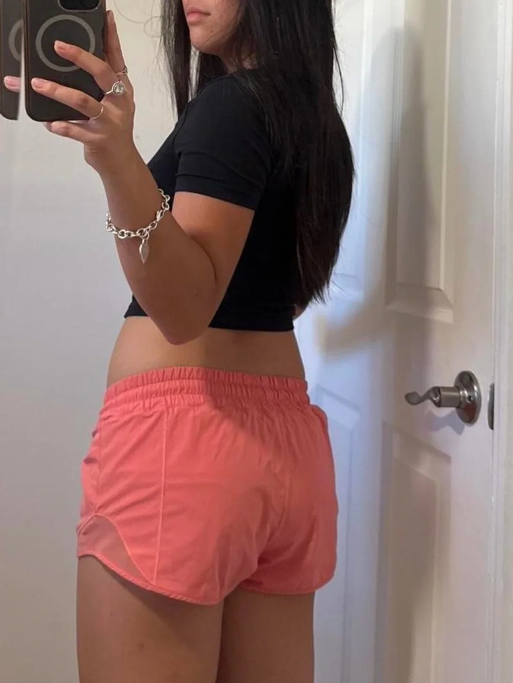 lululemon Women’s Coral Kiss Hotty Hot Running Shorts LR 2.5” inseam